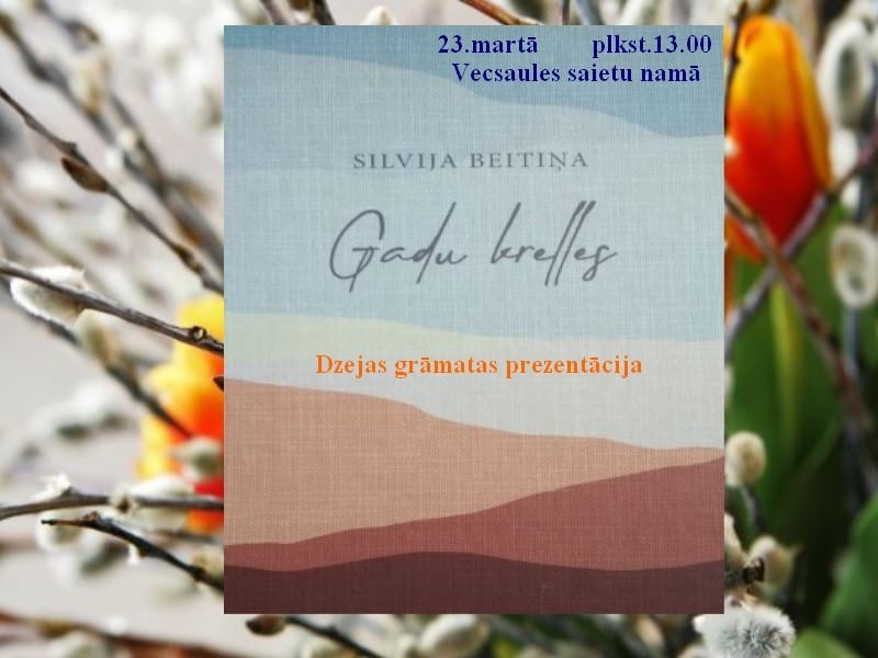 Dzejas grāmatas prezentācija Vecsaulē