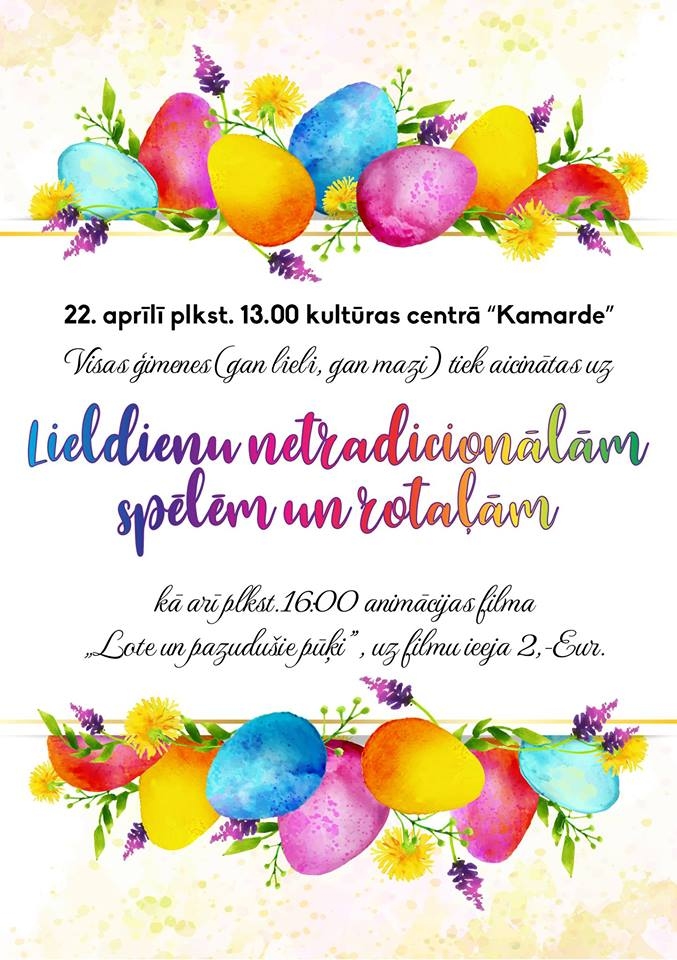 Lieldienu svinības un animācijas filma Uzvarā