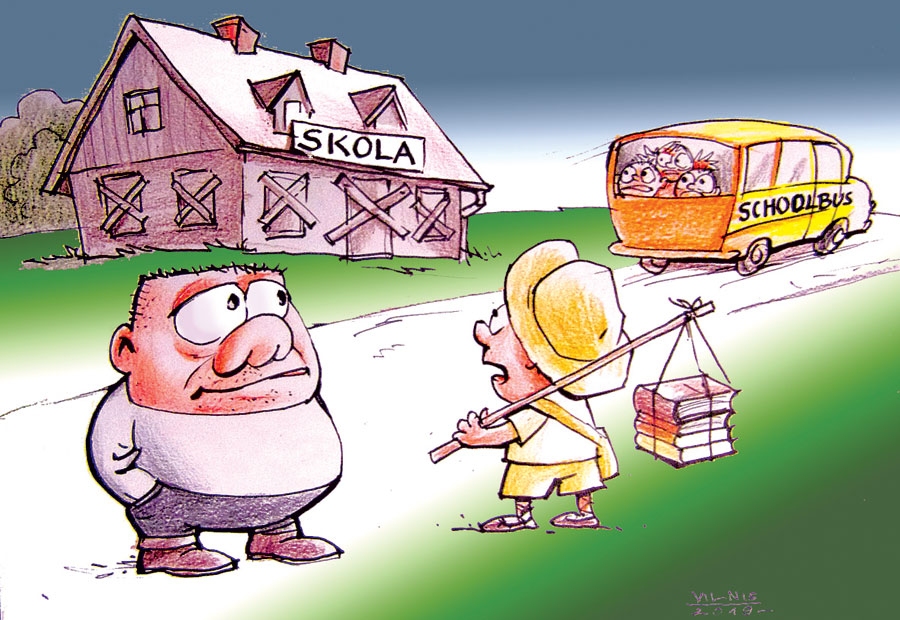 Karikatūra: UZ ZINĪBU TAKAS
