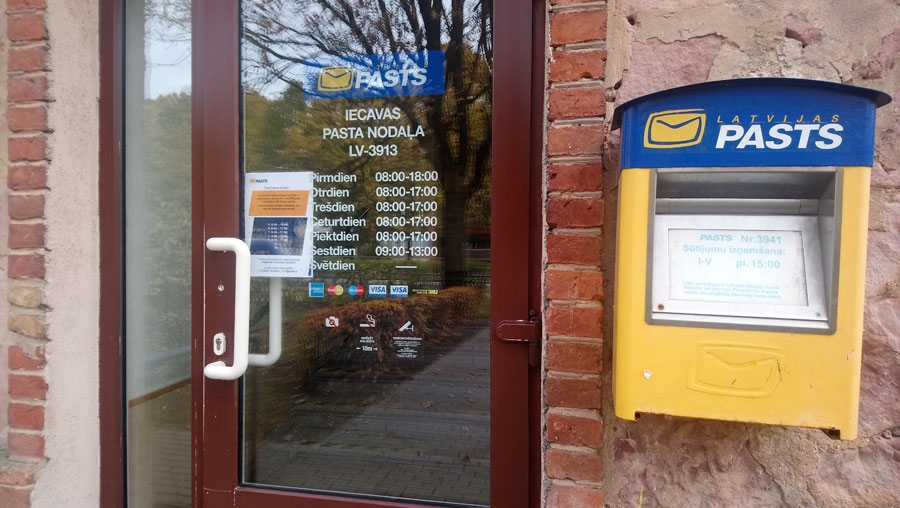 Iecavas pasta nodaļai jauns darbalaiks