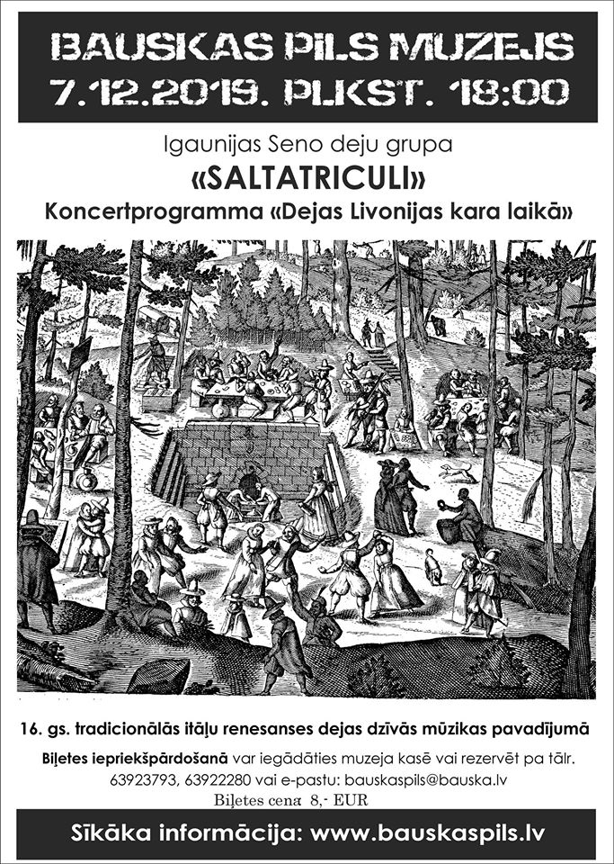 Seno deju grupas koncerts Bauskas pilī