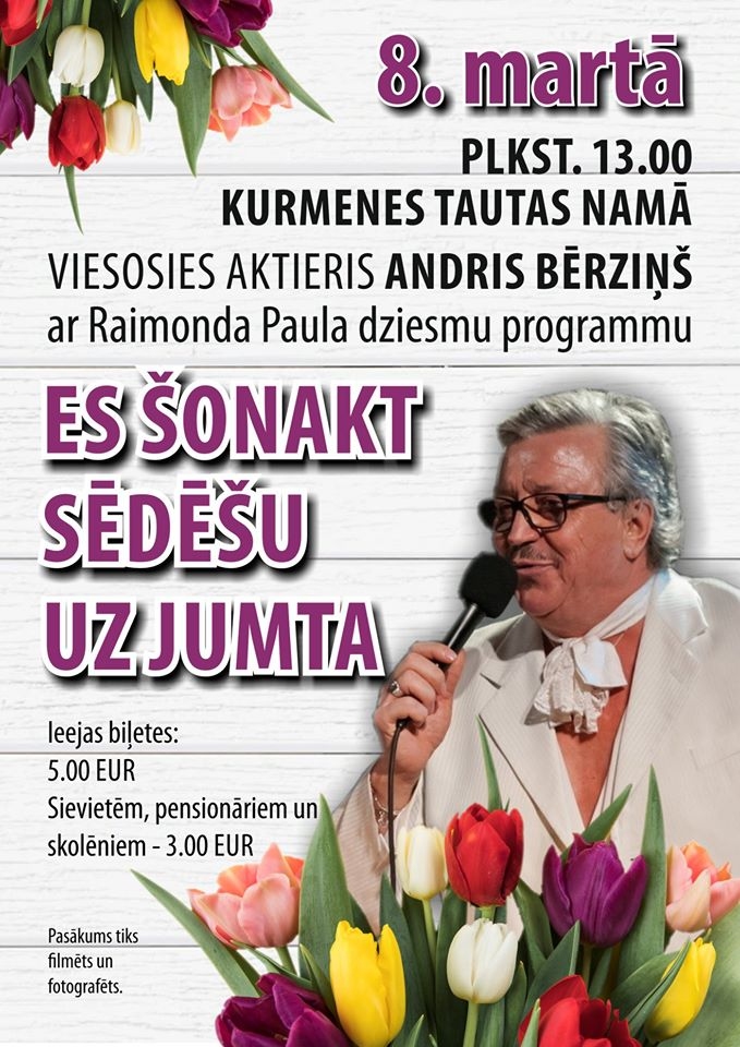 Andra Bērziņa koncertprogramma Kurmenē