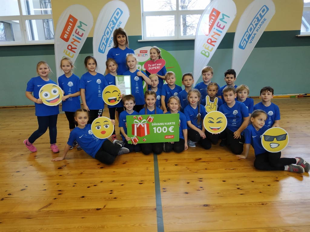 Projektā «Sporto Labākai dzīvei» uzvar BVĢ 2.a un 3.a klase