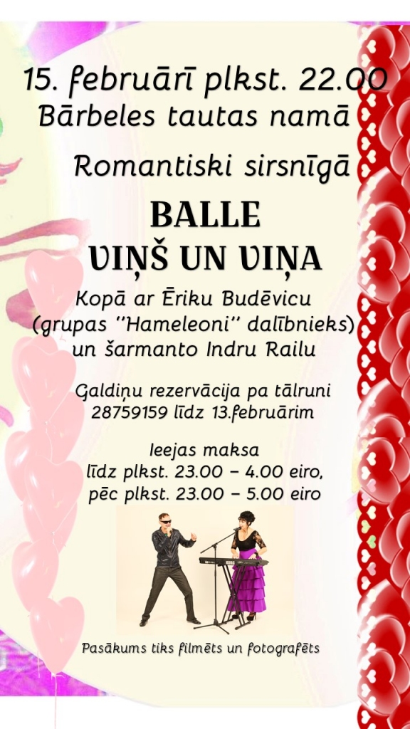 Valentīna dienas balle Bārbelē