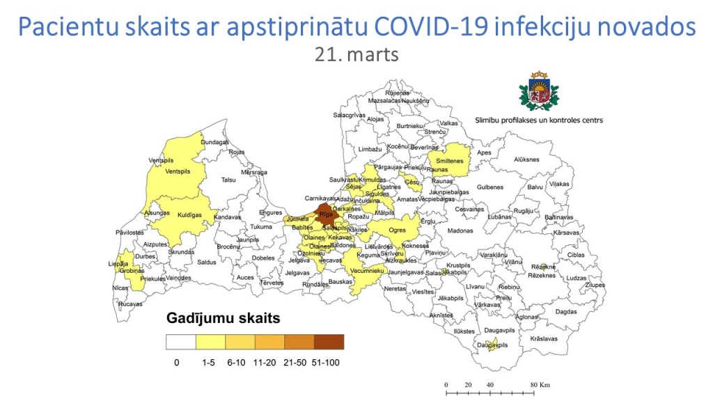 Saslimšana ar Covid-19 reģistrēta Vecumnieku novadā