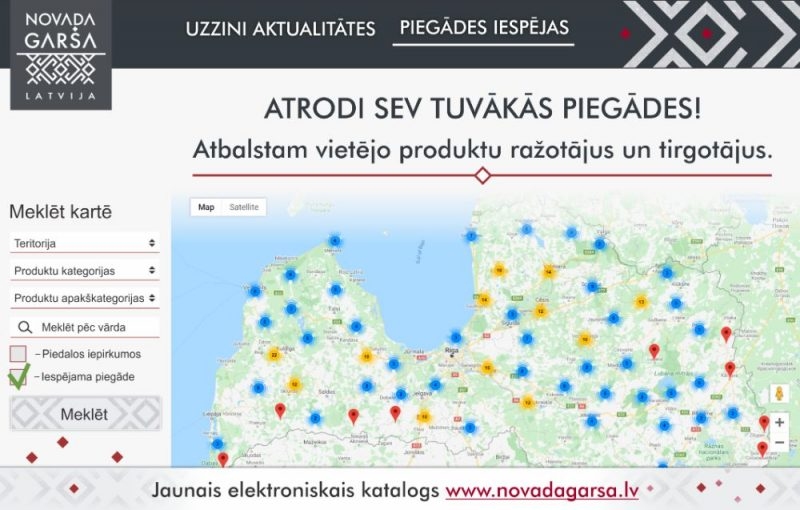 Katalogā «Novada garša» arī mūspuses ražotāji