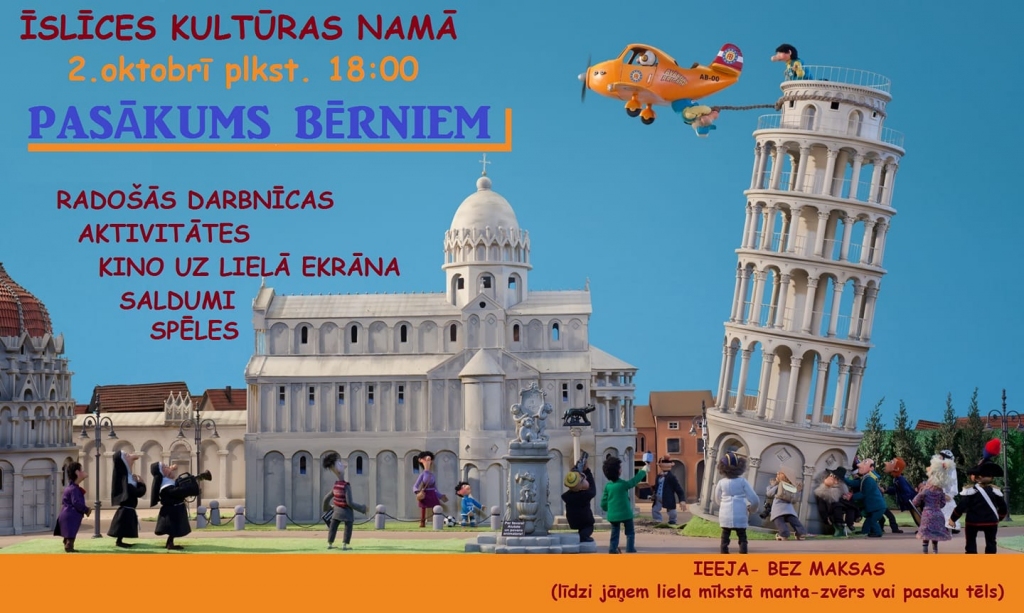 Pasākums bērniem Īslīces kultūras namā
