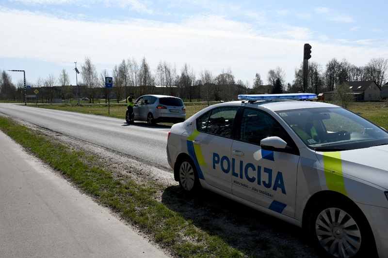 Ātruma kontroles maratonā Bauskas apkārtnē pieķer vairākus pārkāpējus