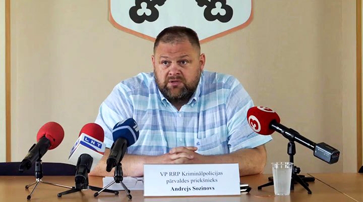 Aiztur Zemgales reģiona kriminālpolicijas priekšnieku Sozinovu
