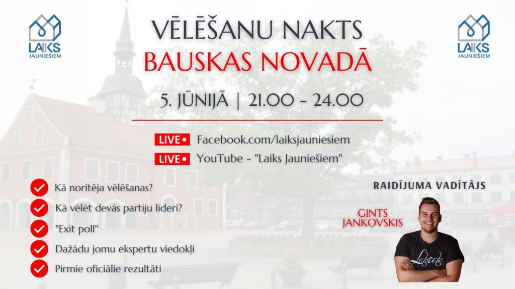 Sociālajos tīklos būs skatāms raidījums «Vēlēšanu nakts – Bauskas novadā»