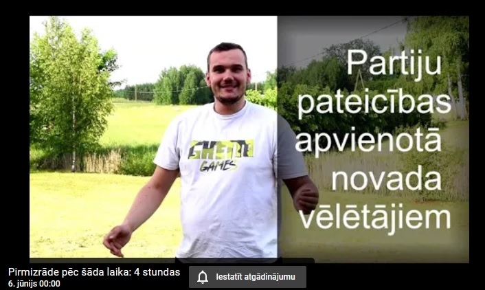 Vēlēšanu naktī piedāvā trīs video