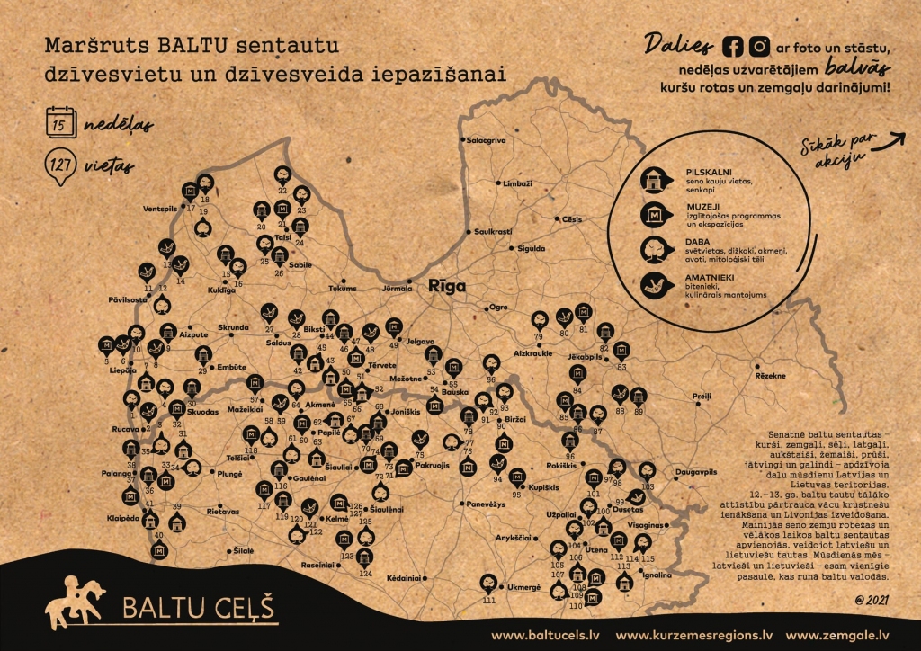 Aicina piedalīties vasaras ceļošanas akcijā «Baltu ceļš»