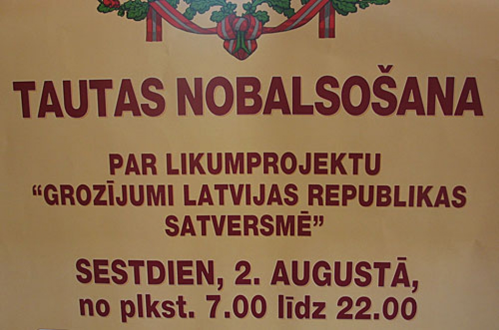 Vēlēšanu iecirkņi gatavi referendumam