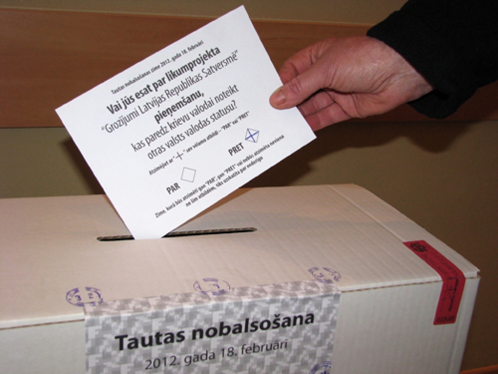 Bauskas novadā 94,22 procenti nobalso pret divvalodību 