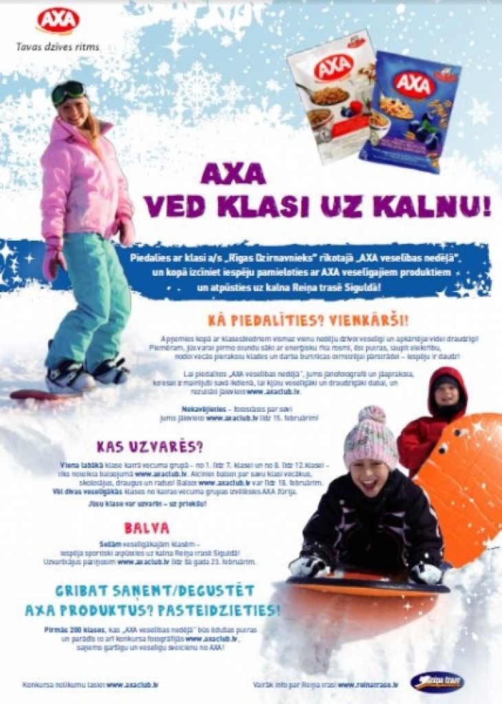 Baušķenieki iegūst «Axa veselības nedēļa» galveno balvu 