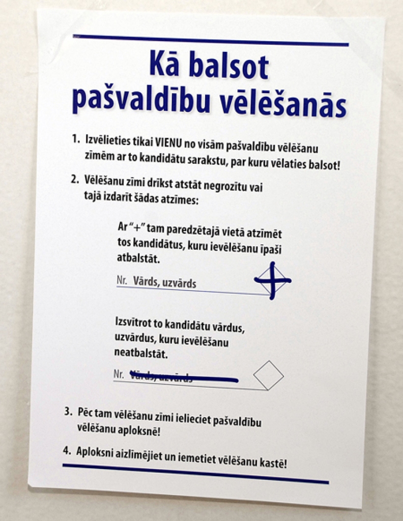 Vēlētājus gaida daži jaunumi