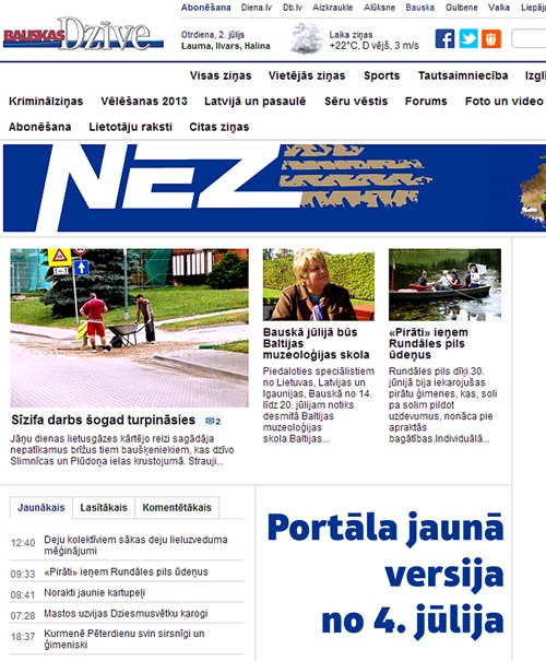 Lietotājiem nodos portāla jauno versiju