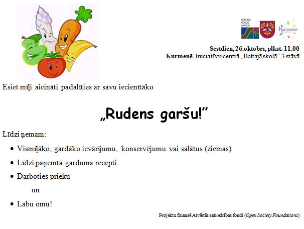 Pasākums «Rudens garša» Kurmenē