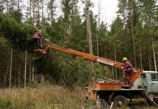Zemgalē lielākie elektroapgādes traucējumi šorīt ir Bauskas novadā 