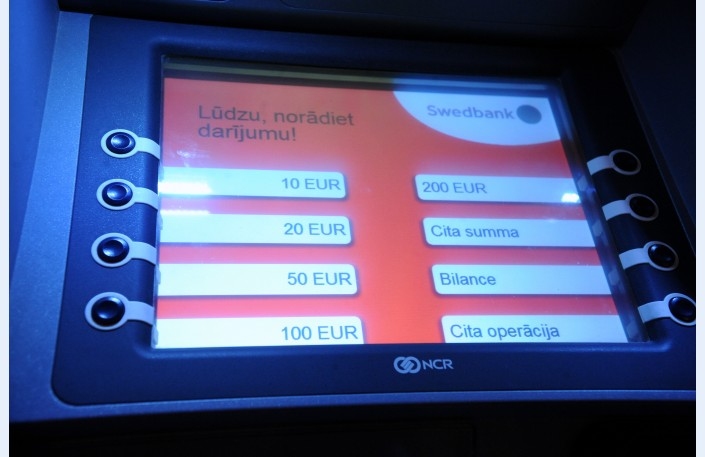 No bankomātiem izņemti jau 3,26 miljoni eiro