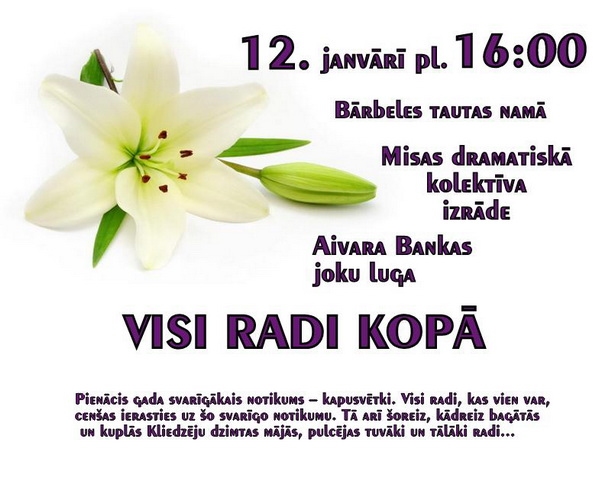 Izrāde «Visi radi kopā» Bārbelē