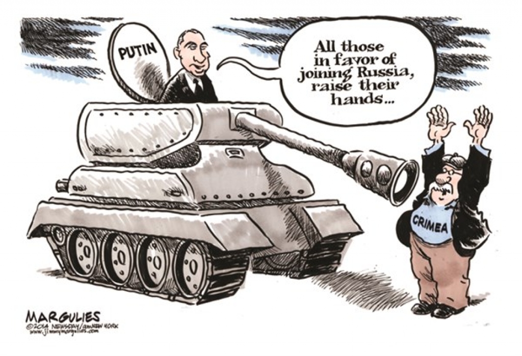 FOTO: Krimas referendums karikatūrās