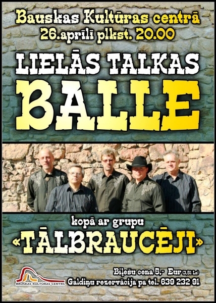 Lielās talkas balle Bauskā