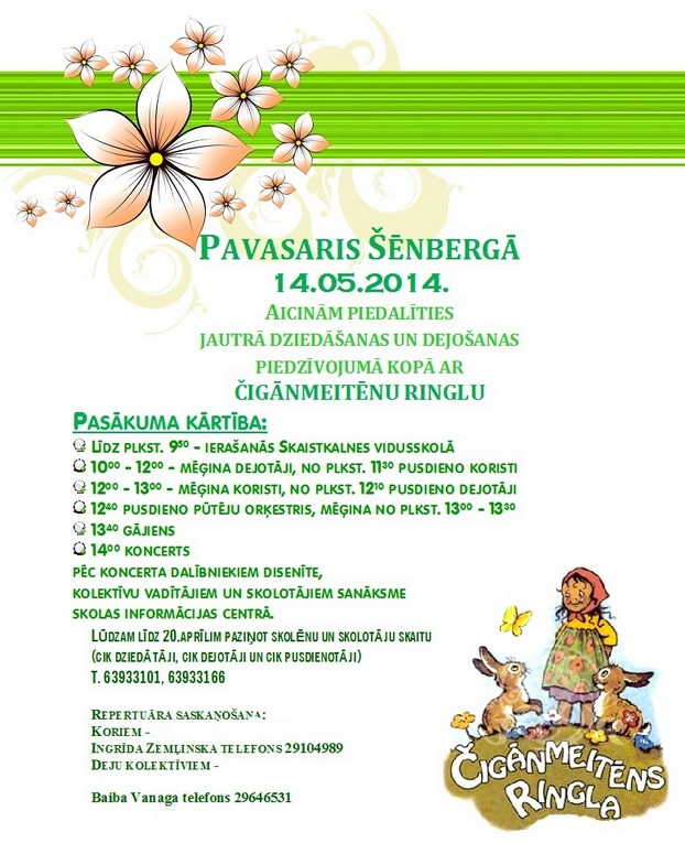 Skaistkalnē – "Pavasaris Šēnbergā"