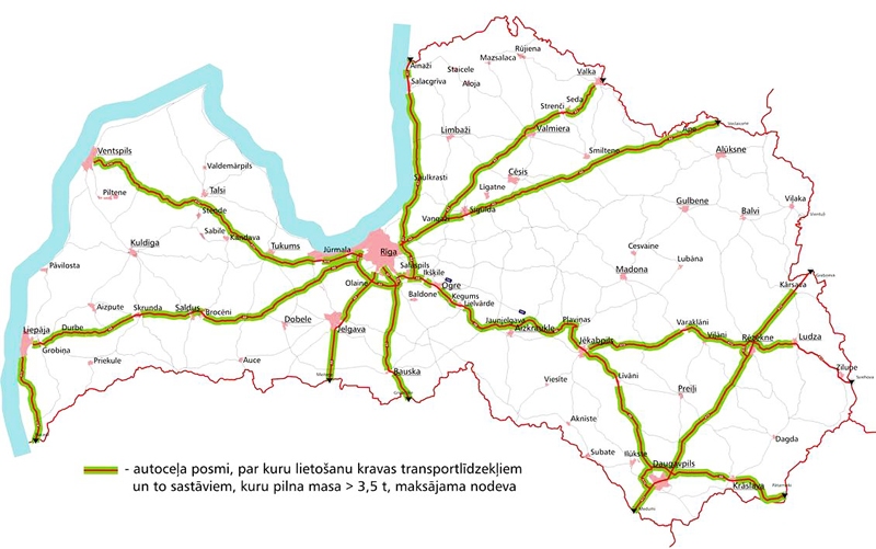 Par braukšanu pa A7 jāmaksā