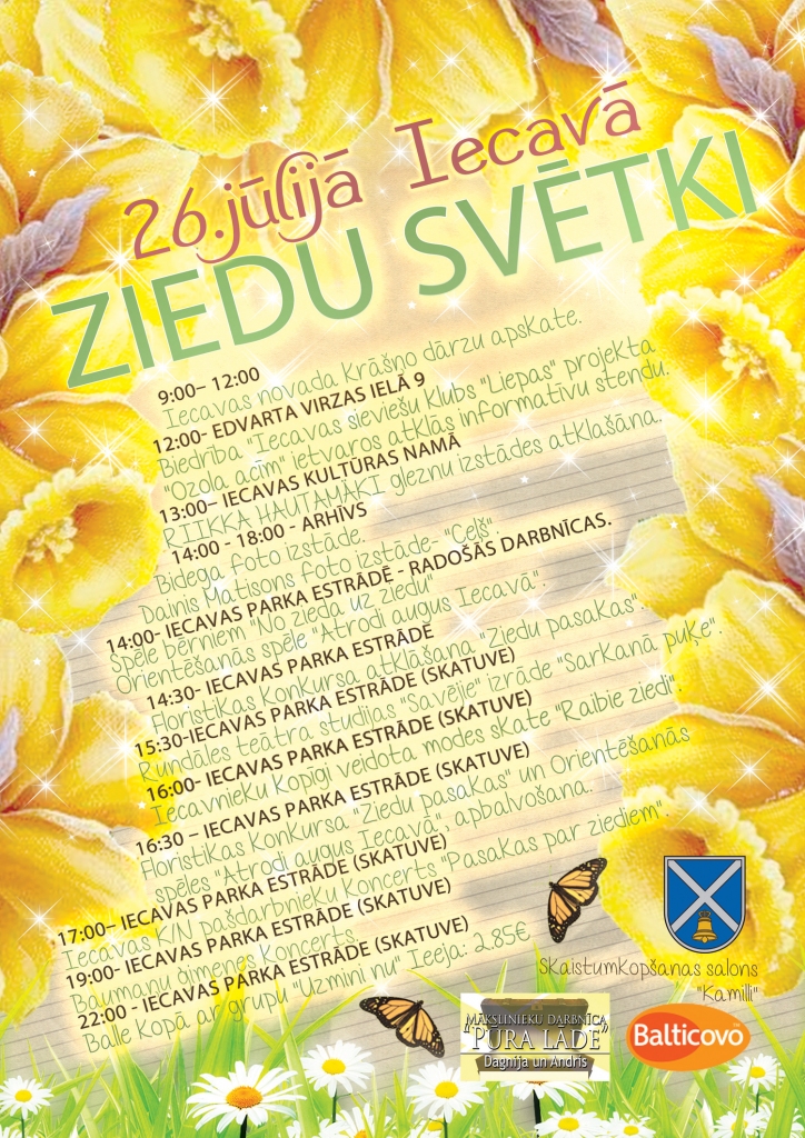 Iecavā ozola stendu atklās Ziedu dienā