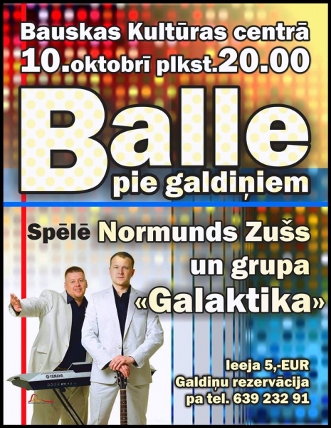 Balle pie galdiņiem Bauskā