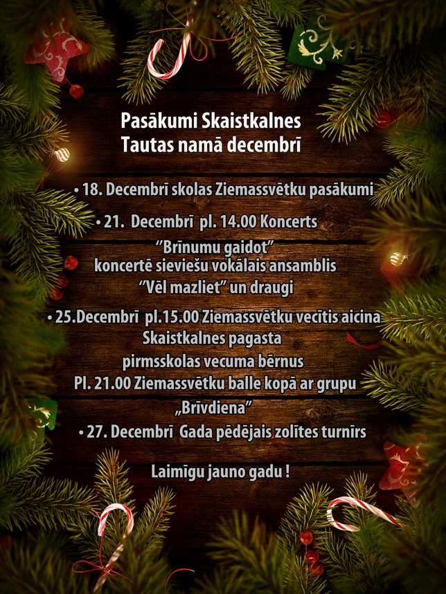 Ziemassvētki bērniem Skaistkalnē