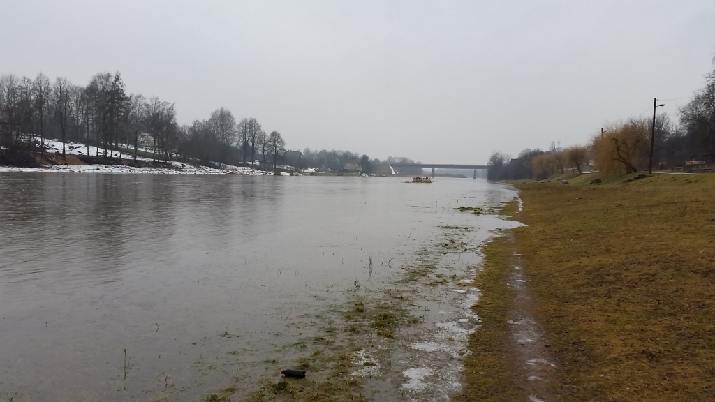 Lielupes baseina upēs ūdens līmenis pieaug par pieciem līdz 15 centimetriem