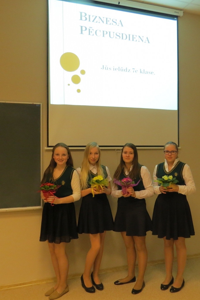 Septītklasnieki sarīko Biznesa pēcpusdienu