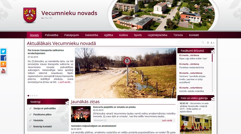 Jaunajai mājaslapai moderns dizains