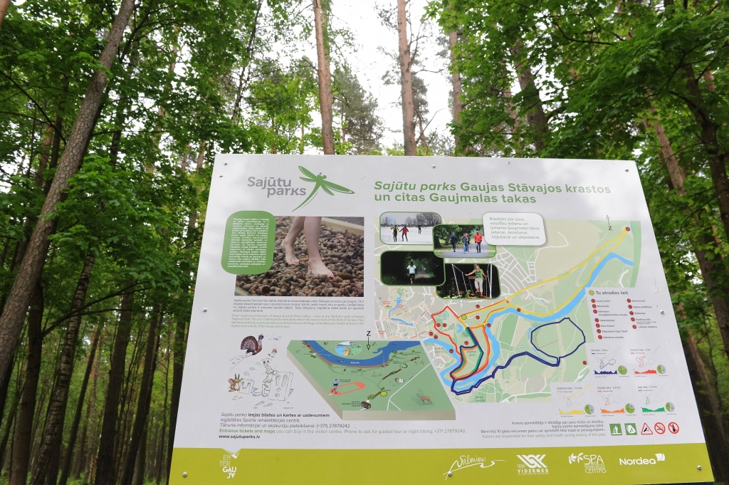 Gaujas Stāvo krastu Sajūtu parks - fotogrāfijās