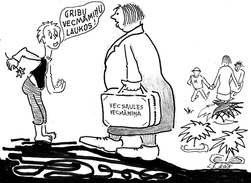 Karikatūra: Darbs rokās nedodas