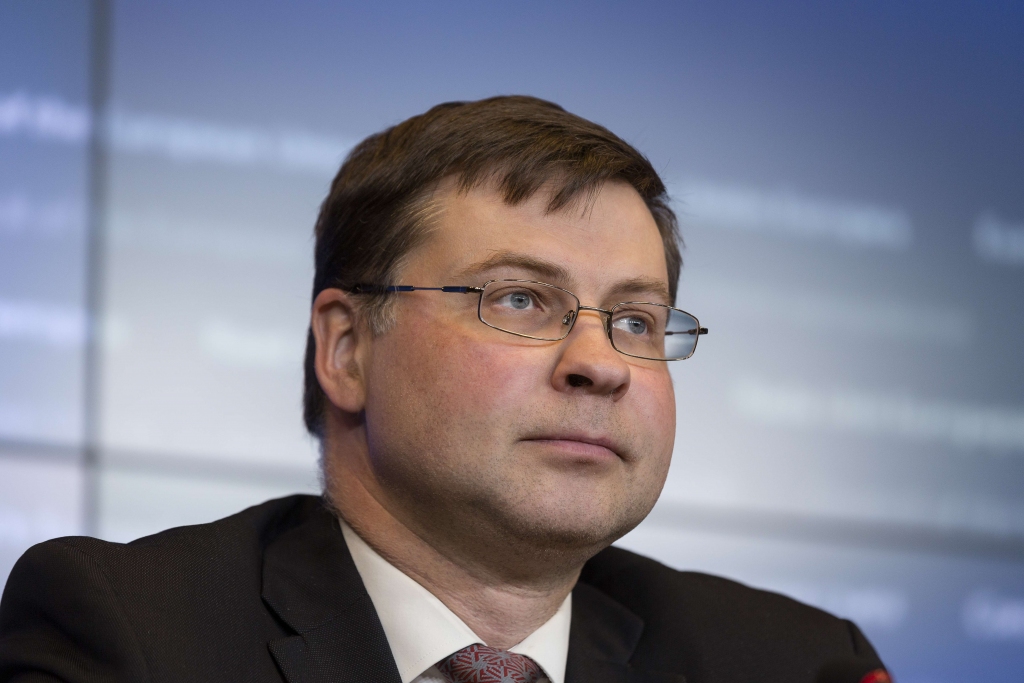 Dombrovskis: Grieķijas piedāvātais risinājums ir pilnveidojams, bet dod cerību