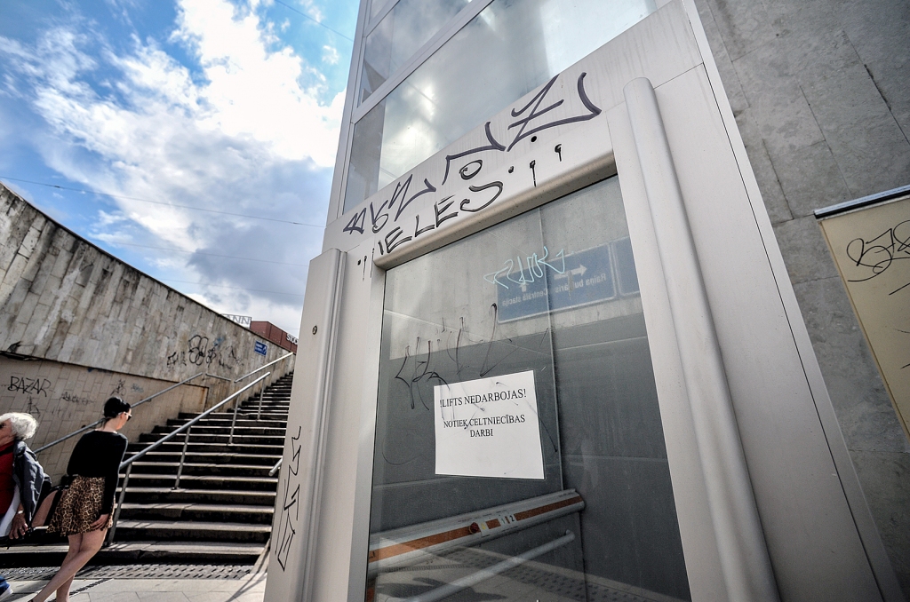 Esošie lifti stacijas tunelī nav labākais risinājums
