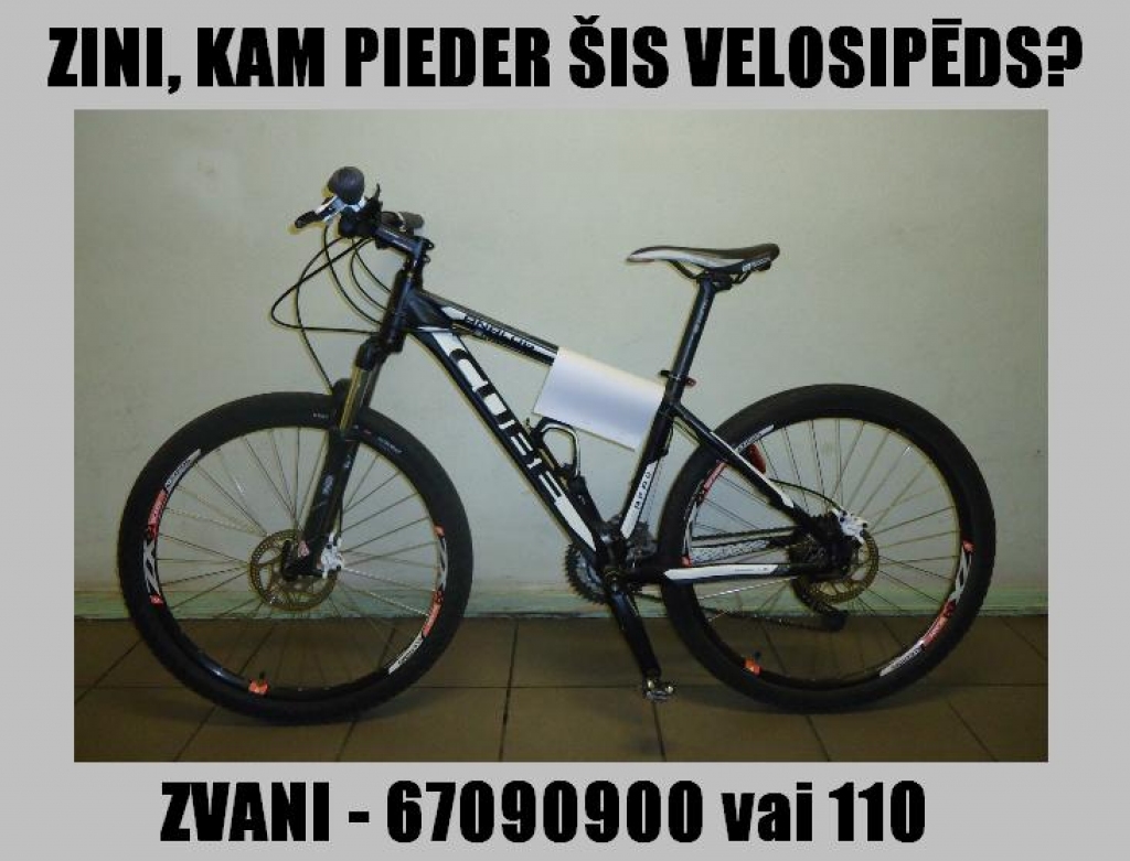FOTO: Policija meklē Teikā atrasta velosipēda īpašnieku