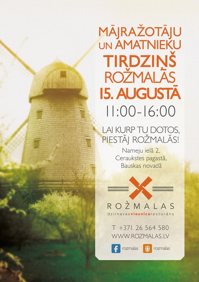 Mājražotāju un amatnieku tirdziņš "Rožmalās"