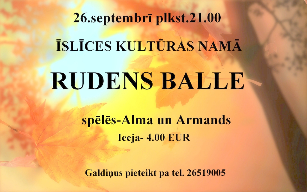 Rudens balle Īslīcē