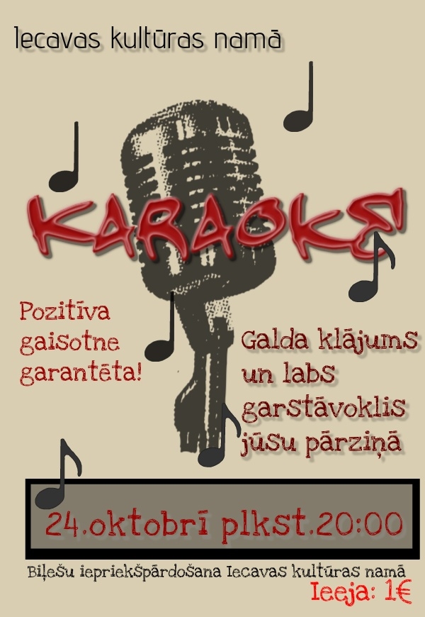 Karaokes vakars Iecavā
