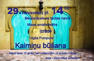 Skaistkalnē ar izrādi viesojas Misas amatierteātris