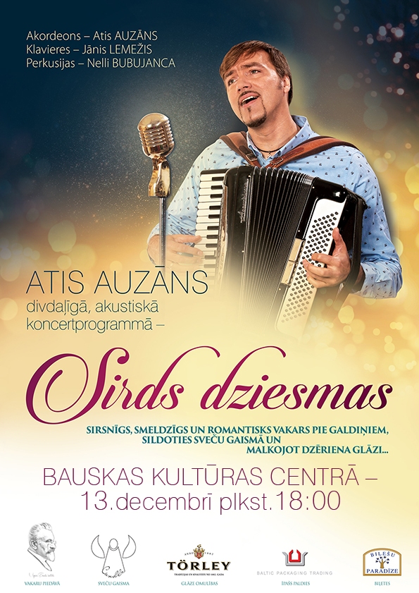 Koncerts “Sirds dziesmas” Bauskā