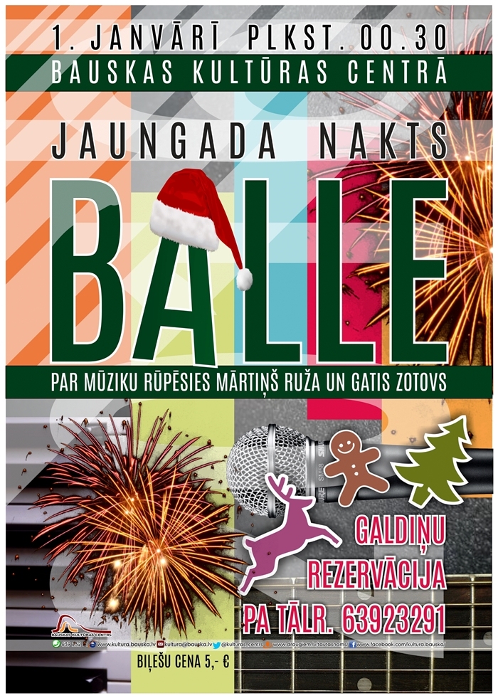 Jaungada balle Bauskā