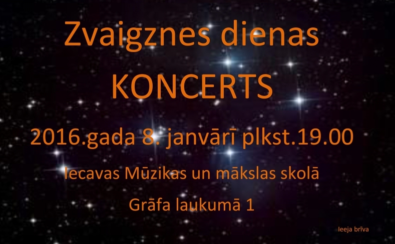 Zvaigznes dienas koncerts Iecavā