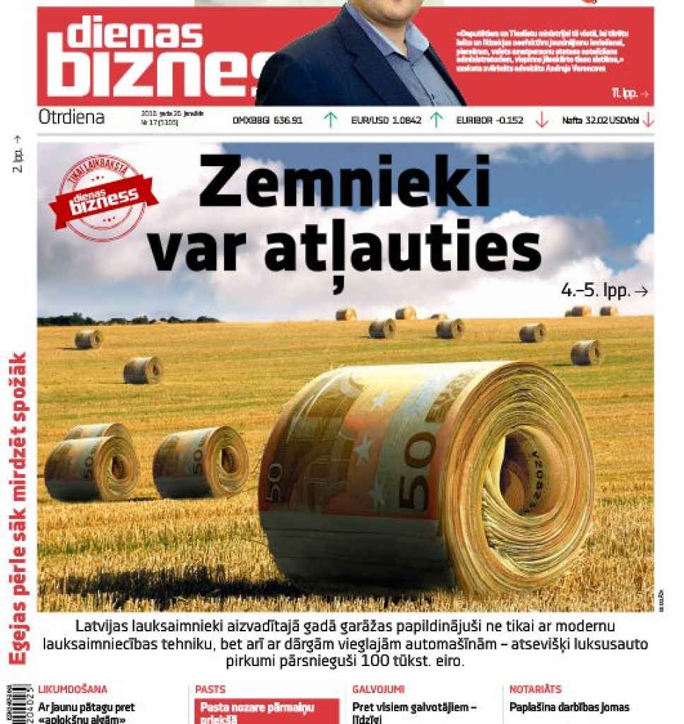 Tikai laikrakstā Dienas bizness: Luksusauto iegādājas gan «īsti», gan «neīsti» zemnieki