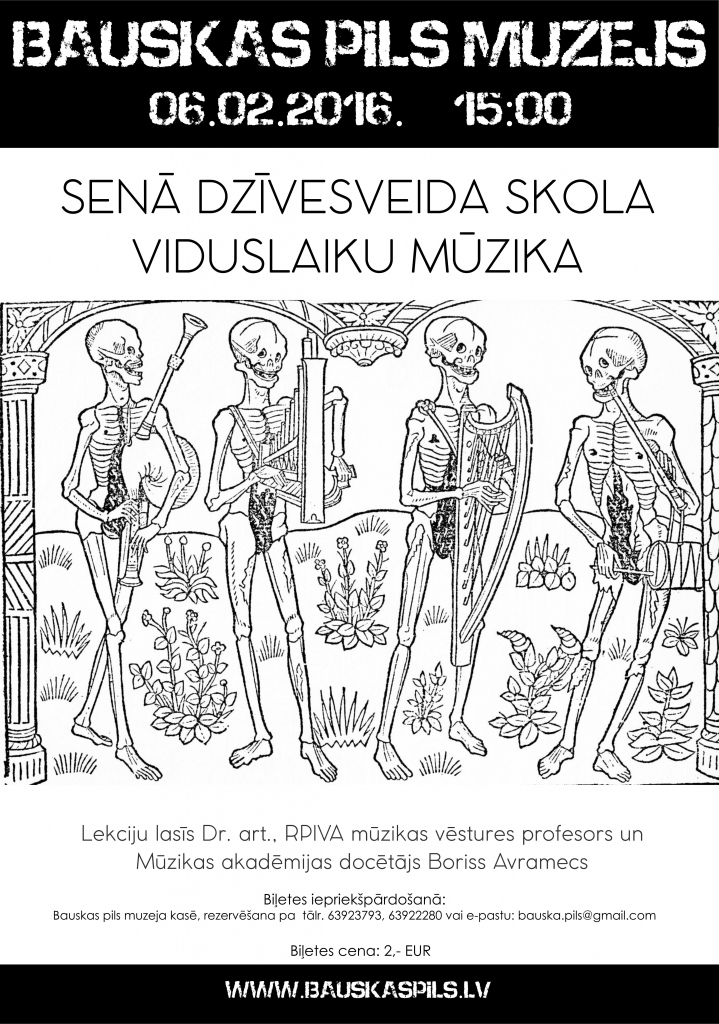 Viduslaiku noslēpumainā mūzika Bauskas pilī