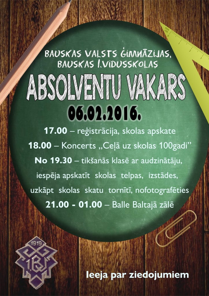 Absolventu vakars Bauskas ģimnāzijā